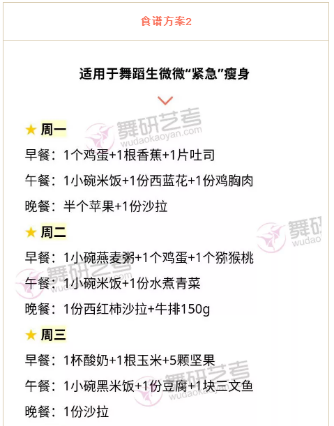 舞蹈生的日常减肥食谱分享~备考舞蹈附中的孩子赶快拥有它！