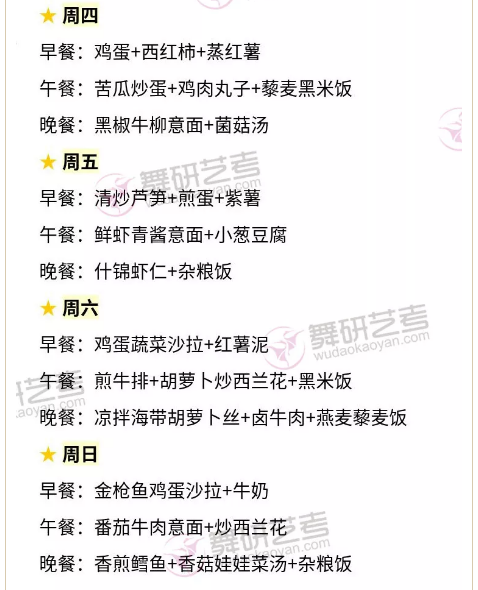 舞蹈生的日常减肥食谱分享~备考舞蹈附中的孩子赶快拥有它！