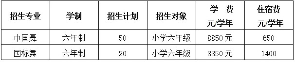 2020年广东舞蹈学校招生简章(公办)——北京考区