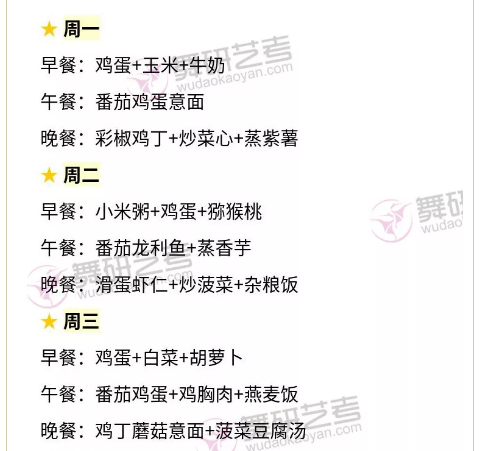 舞蹈生的日常减肥食谱分享~备考舞蹈附中的孩子赶快拥有它！