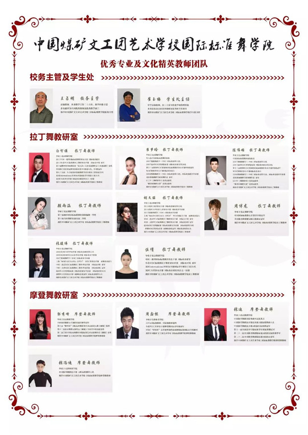 2020年中国煤矿文工团艺术学校国际标准舞专业招生简章