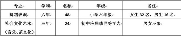 2019年厦门艺术学校招生简章