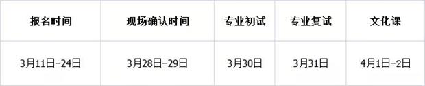 2019年全国各大附中院校舞蹈类考试时间安排汇总