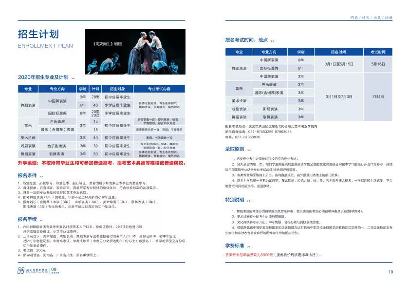 湖北省艺术学校2020年招生简章