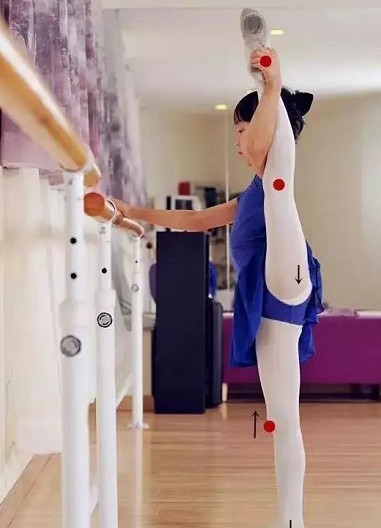 舞蹈课堂「把杆搬旁腿」
