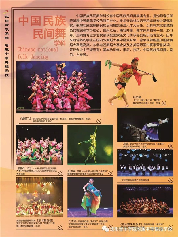 2019年沈阳音乐学院附属中等舞蹈学校招生简章