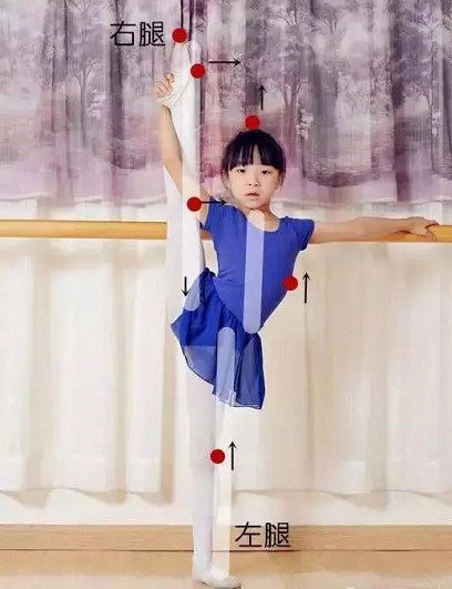 舞蹈课堂「把杆搬旁腿」