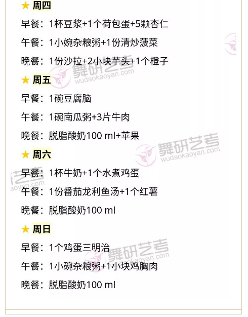 舞蹈生的日常减肥食谱分享~备考舞蹈附中的孩子赶快拥有它！